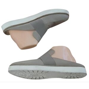 Via Spiga - Gray Suede Slip on Loafers Mules